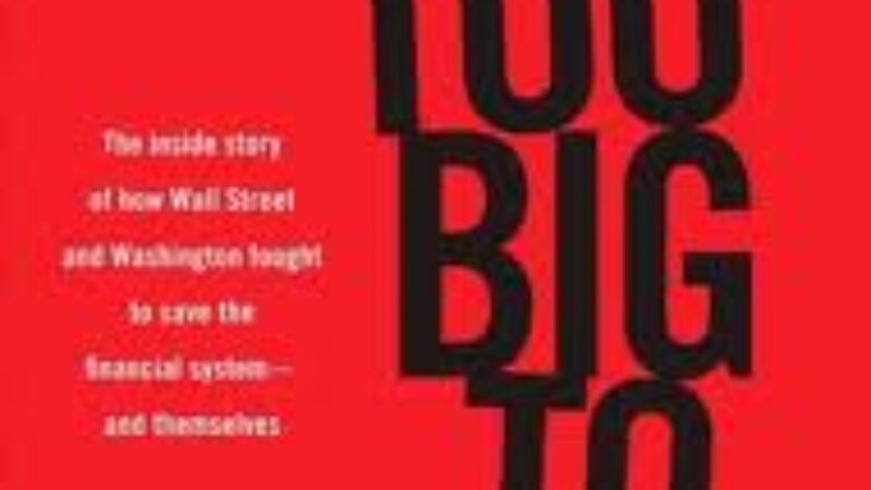 Reading Now: Too Big To Fail