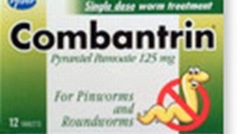 Combantrin With Pyrantel Pamoate Treats Worms