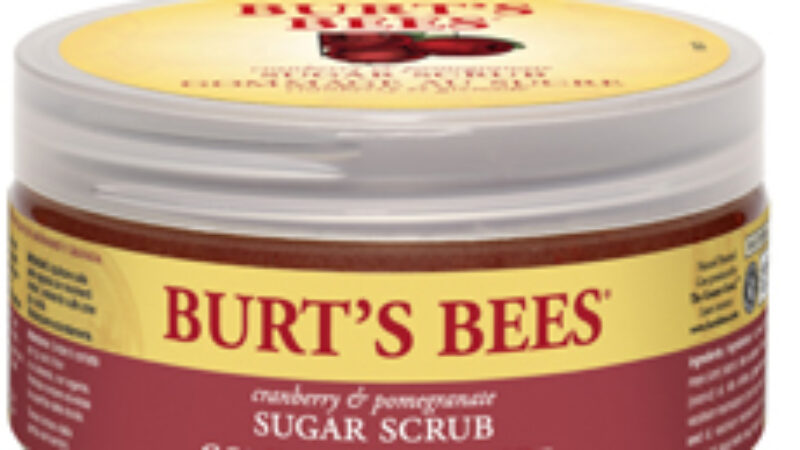 New! Burt’s Bees Cranberry & Pomegranate Sugar Scrub