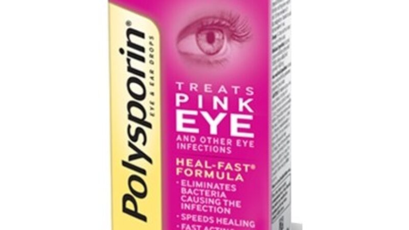 Treat Pink Eye with Polysporin Antibiotic Eye Drops