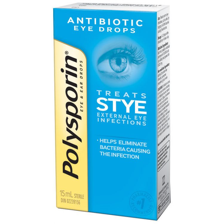 Polysporin Antiobiotic Eye Drops Stye (15 ml / 0.5 oz) PhaMix